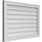 Ekena Millwork Vertical Surface Mount PVC Gable Vnt: Non-Functional, w/2"W x 1-1/2"H, Brickmould Frame, 32"W x 22"H GVPVE32X2202SN - alternate 5
